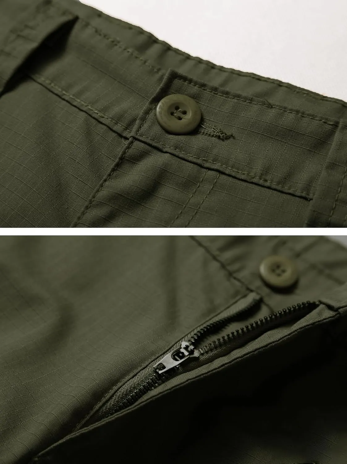 AKARMY Men's Ripstop Wild Cargo Pants, Relaxed Fit Hiking Pants, Army Camo Combat Casual Work Pants with 8 Pockets(No Belt)