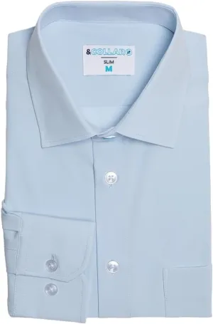 &COLLAR Slim Fit/Athletic Fit Short Sleeve Performance Men's Dress Shirt