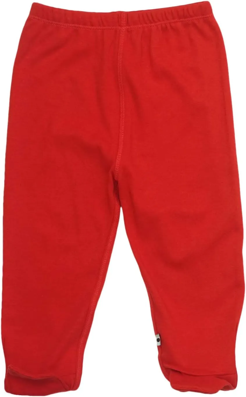 Babysoy Unisex Organic Baby Infant Footed Pants, Newborn Pants with Feet