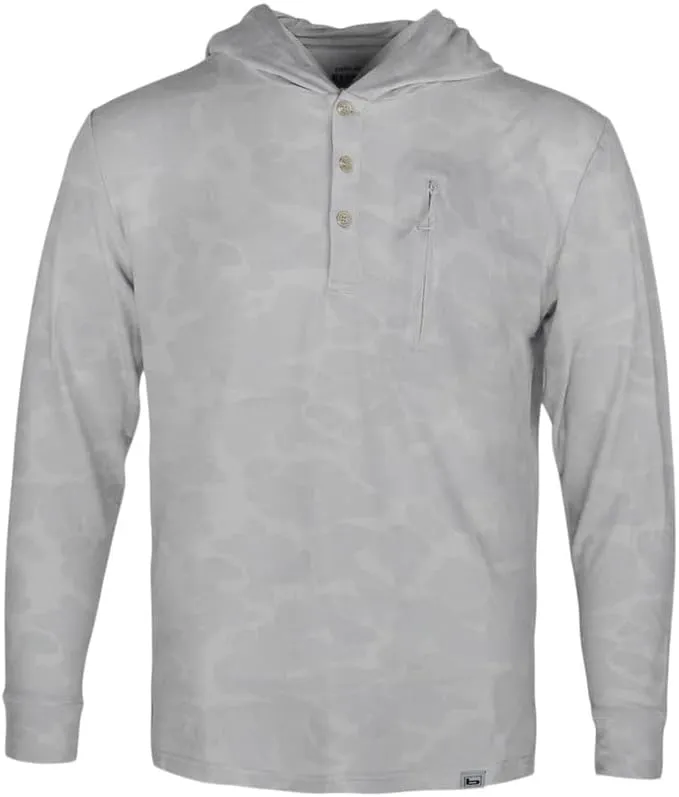 Banded Tec Casual Hooded Henley – Lightweight, Moisture-Wicking, Stretch Performance Hoodie