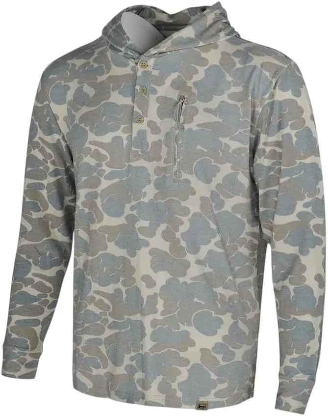 Banded Tec Casual Hooded Henley – Lightweight, Moisture-Wicking, Stretch Performance Hoodie