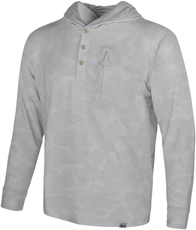 Banded Tec Casual Hooded Henley – Lightweight, Moisture-Wicking, Stretch Performance Hoodie