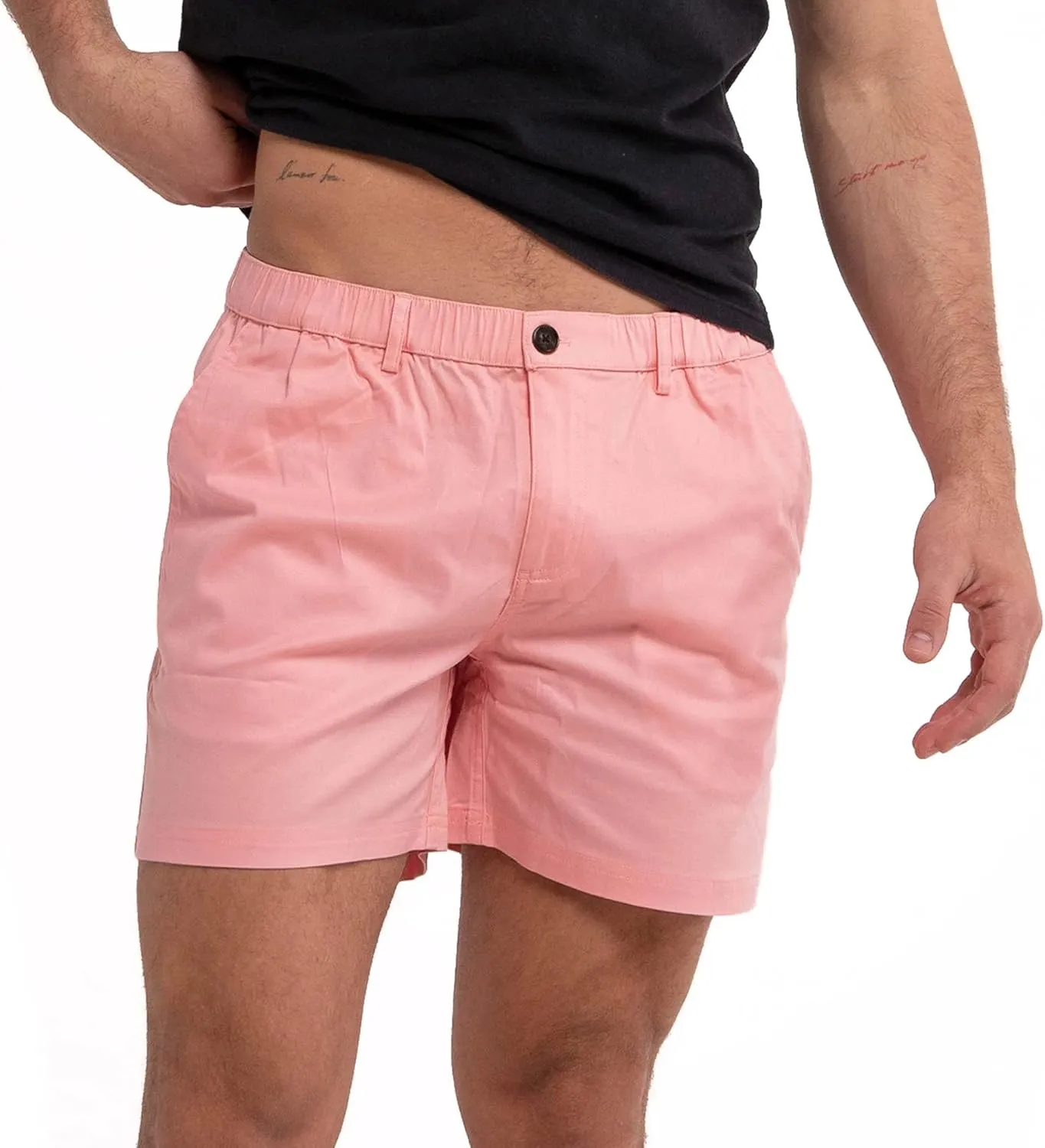 BERMIES Men’s Cotton Stretch Shorts - 5.5” Inseam, Lightweight, Breathable, Stylish & Comfortable for Everyday Wear
