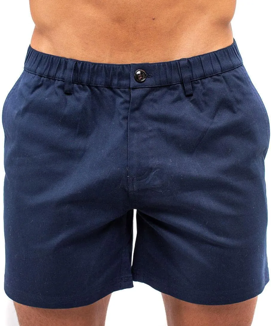 BERMIES Men’s Cotton Stretch Shorts - 5.5” Inseam, Lightweight, Breathable, Stylish & Comfortable for Everyday Wear