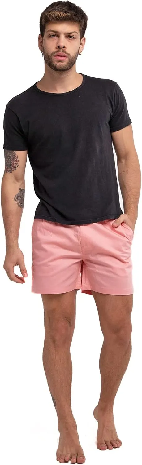 BERMIES Men’s Cotton Stretch Shorts - 5.5” Inseam, Lightweight, Breathable, Stylish & Comfortable for Everyday Wear
