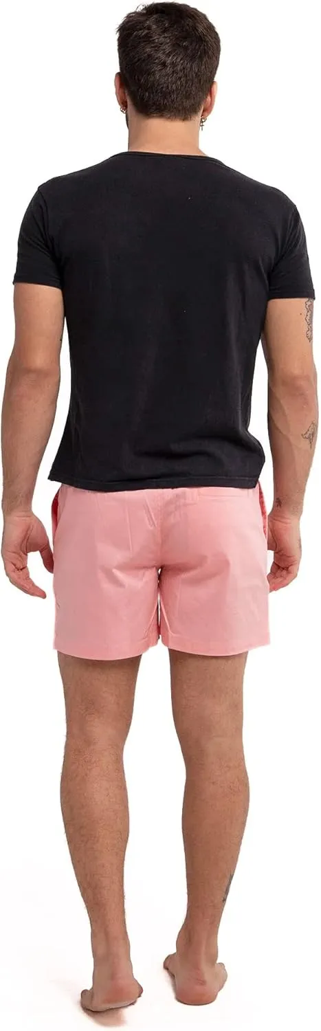 BERMIES Men’s Cotton Stretch Shorts - 5.5” Inseam, Lightweight, Breathable, Stylish & Comfortable for Everyday Wear