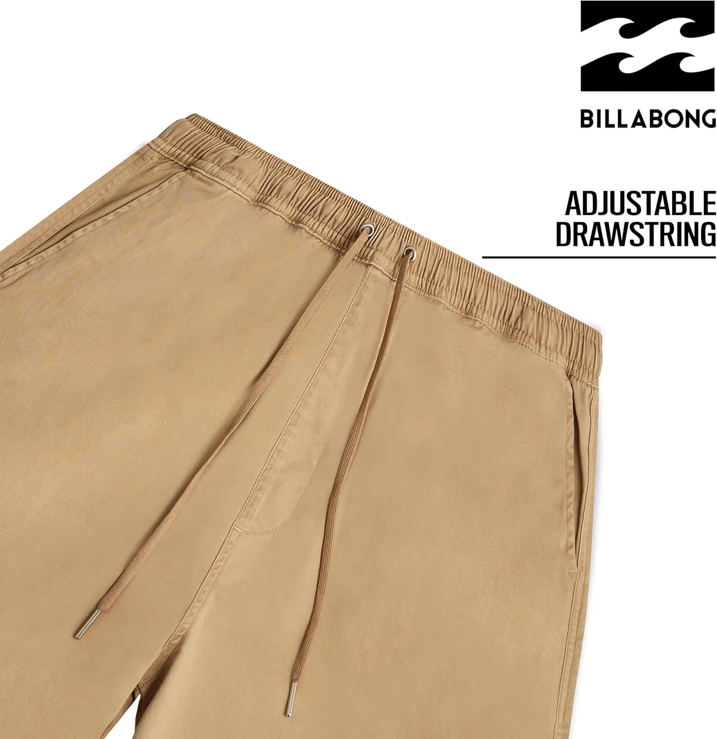 Billabong Big and Tall Shorts for Men – Casual Lounge Cotton Stretch Shorts, Loose Fit Baggy Oversized Shorts