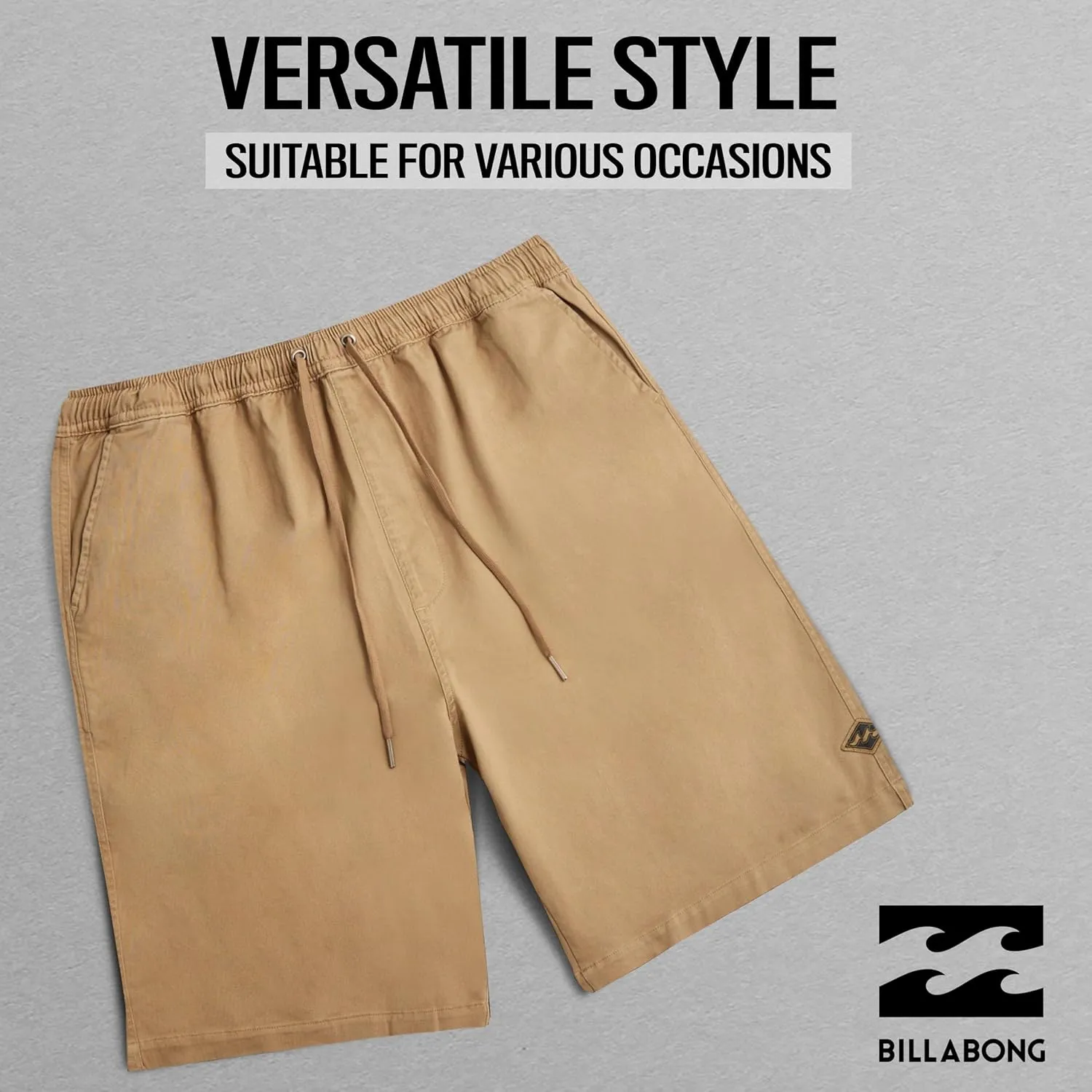 Billabong Big and Tall Shorts for Men – Casual Lounge Cotton Stretch Shorts, Loose Fit Baggy Oversized Shorts
