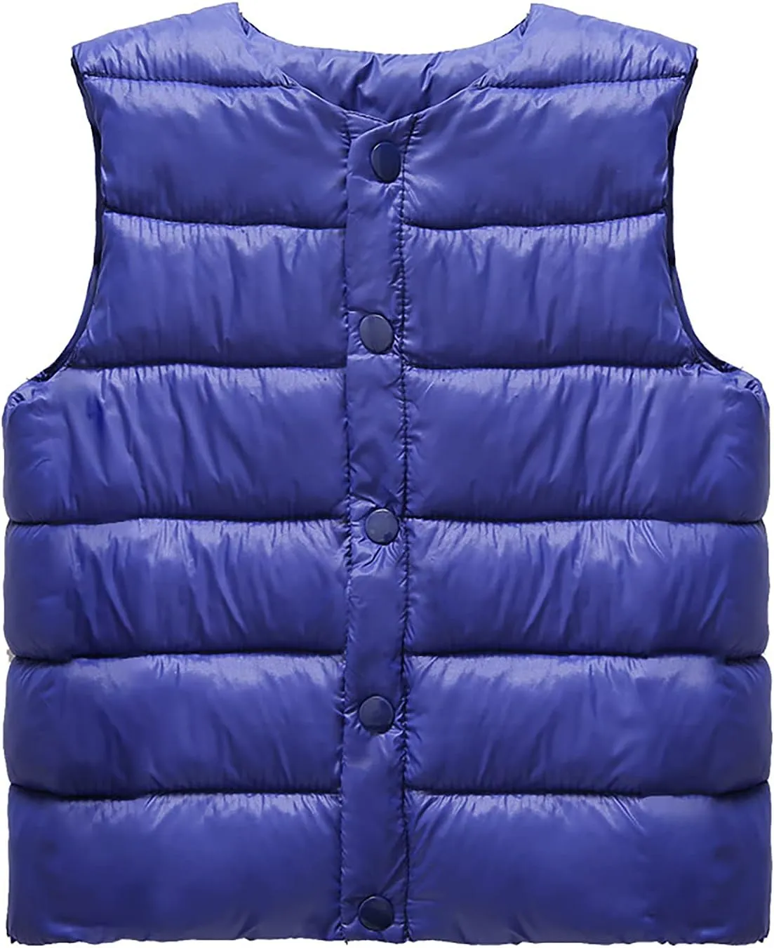 Boys Girls' Light Weight Crewneck Down Compact Vest,Kids Down Puffer Sleeveless Jacket Waistcoat