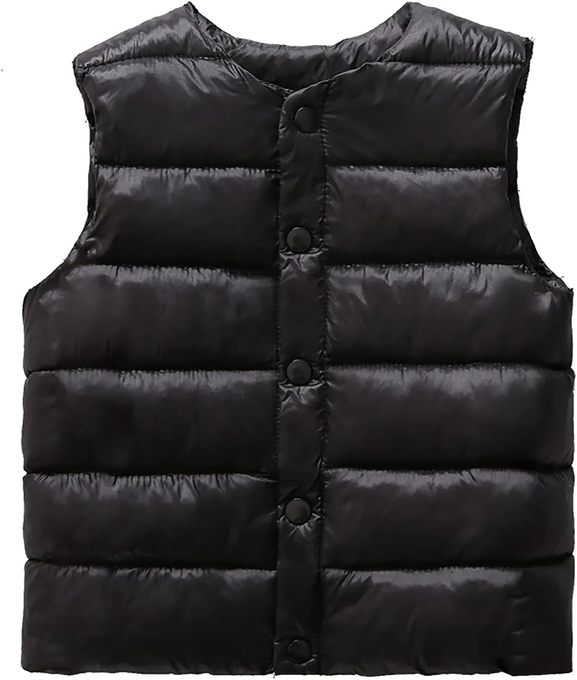 Boys Girls' Light Weight Crewneck Down Compact Vest,Kids Down Puffer Sleeveless Jacket Waistcoat