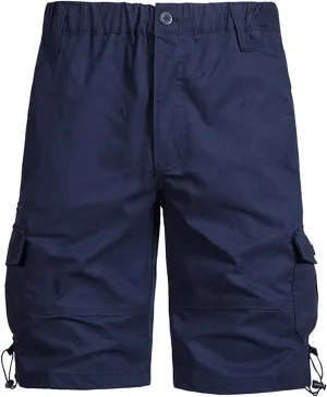 Cargo Shorts for Men Casual Elastic Waist Plus Size Outdoor Work Short Pants with Multiple Pockets Stretch Shorts