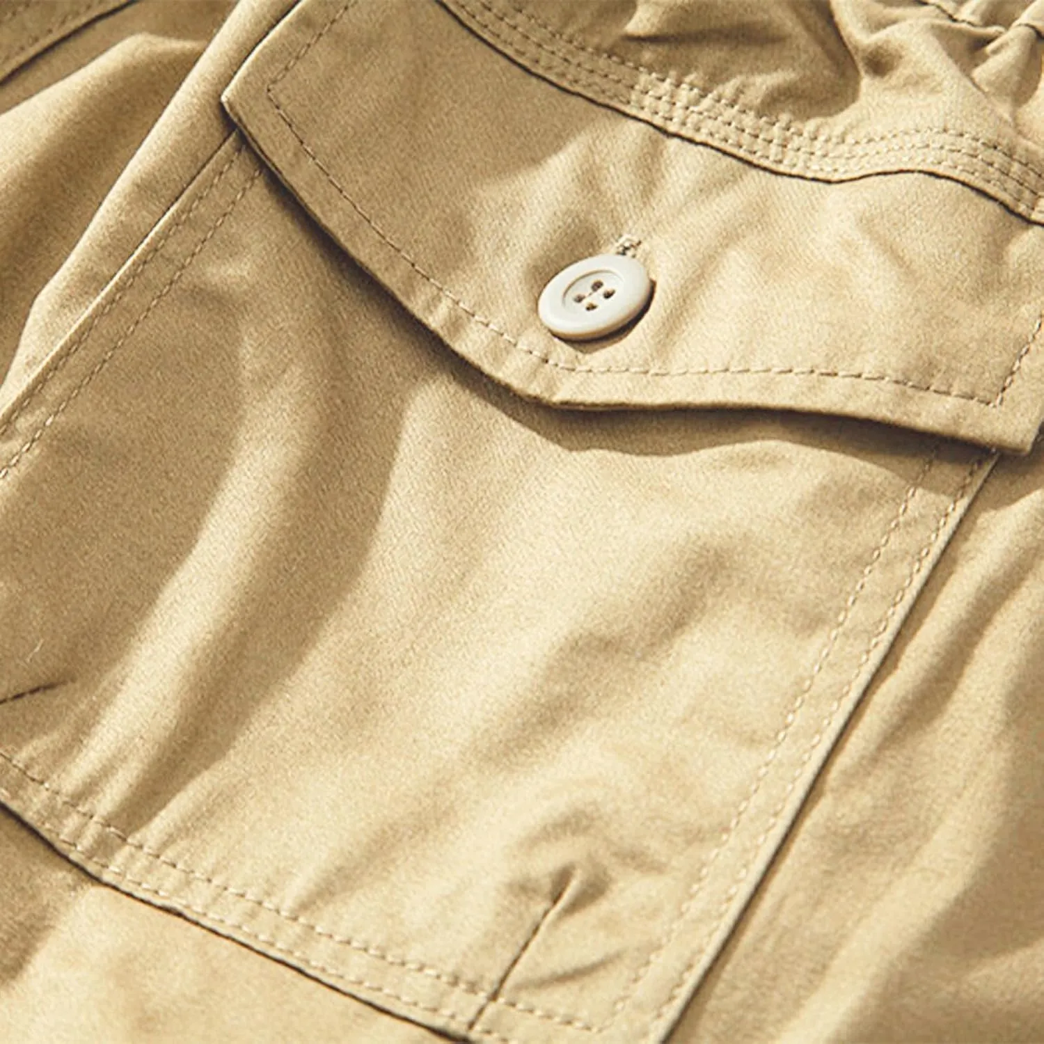 Cargo Shorts for Men Casual Elastic Waist Plus Size Outdoor Work Short Pants with Multiple Pockets Stretch Shorts