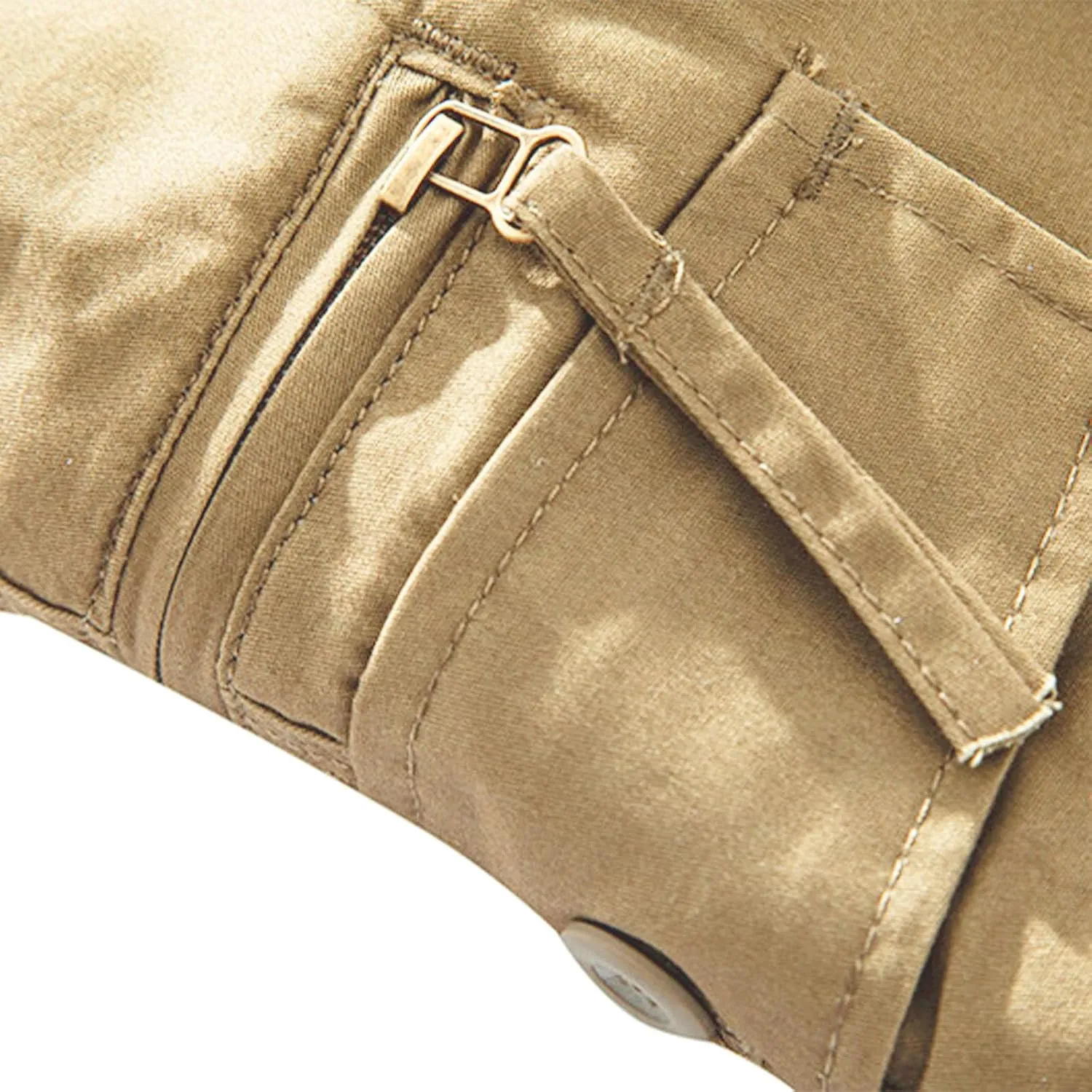 Cargo Shorts for Men Casual Elastic Waist Plus Size Outdoor Work Short Pants with Multiple Pockets Stretch Shorts