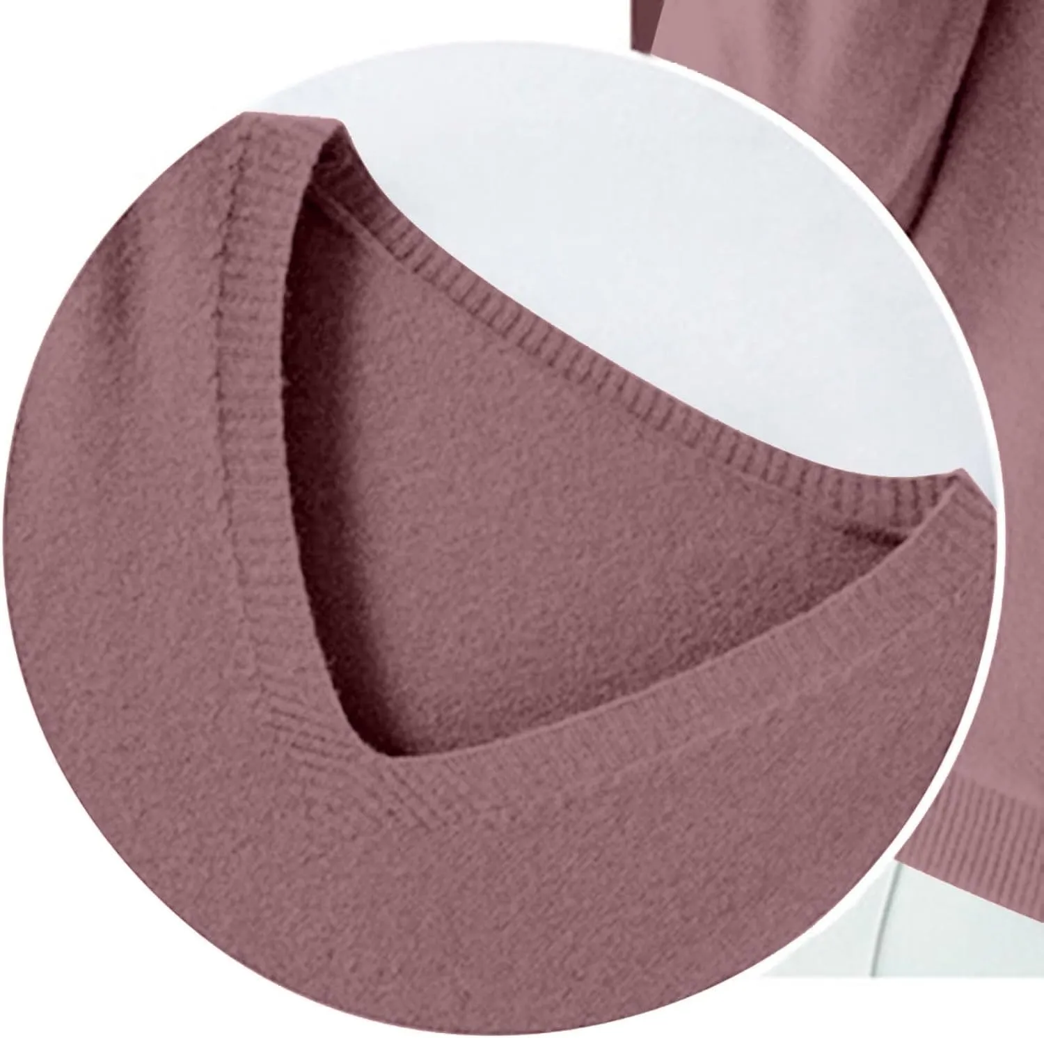 Cashmere Sweaters for Women Seamless Knit Sweater Lightweight Long Sleeve Jumper Soft Warm Wool Sweater Trendy