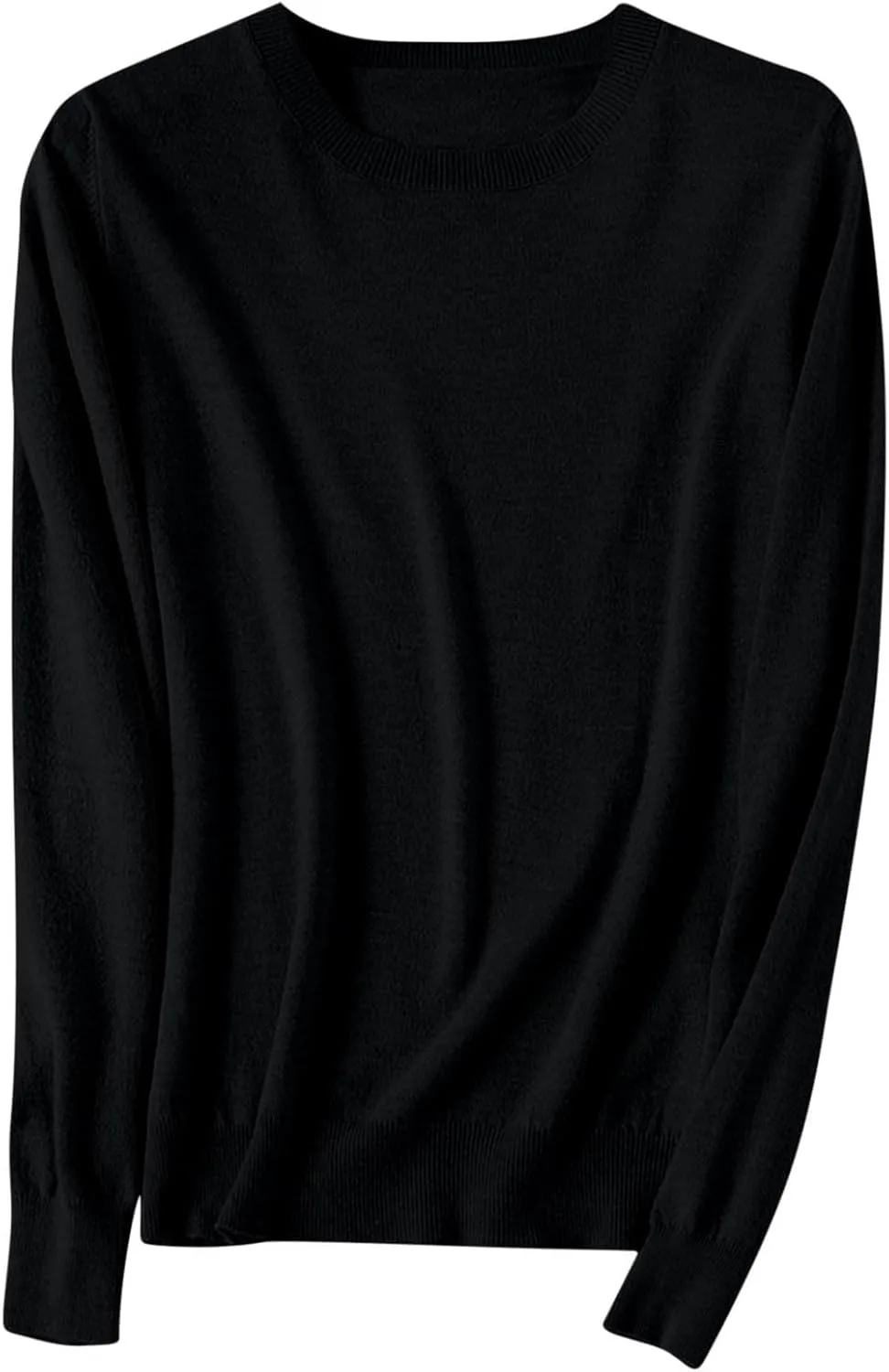 Cashmere Sweaters for Women Winter Long Sleeve Crewneck Pullover Sweater 2024 Fall Soft Basic Wool Knit Sweater