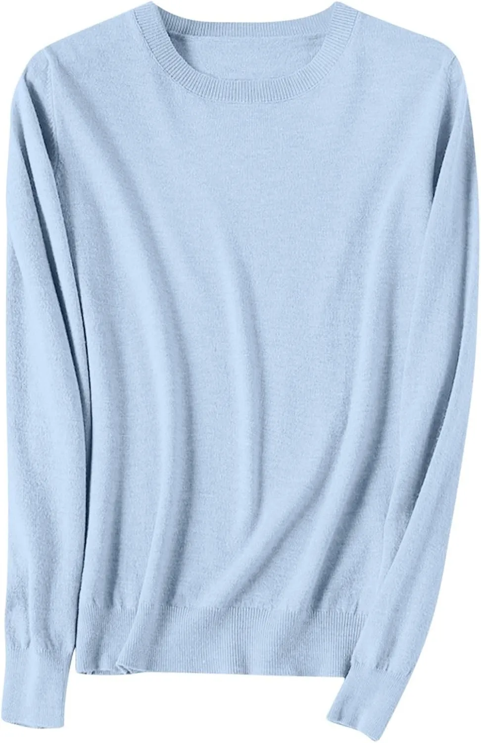 Cashmere Sweaters for Women Winter Long Sleeve Crewneck Pullover Sweater 2024 Fall Soft Basic Wool Knit Sweater