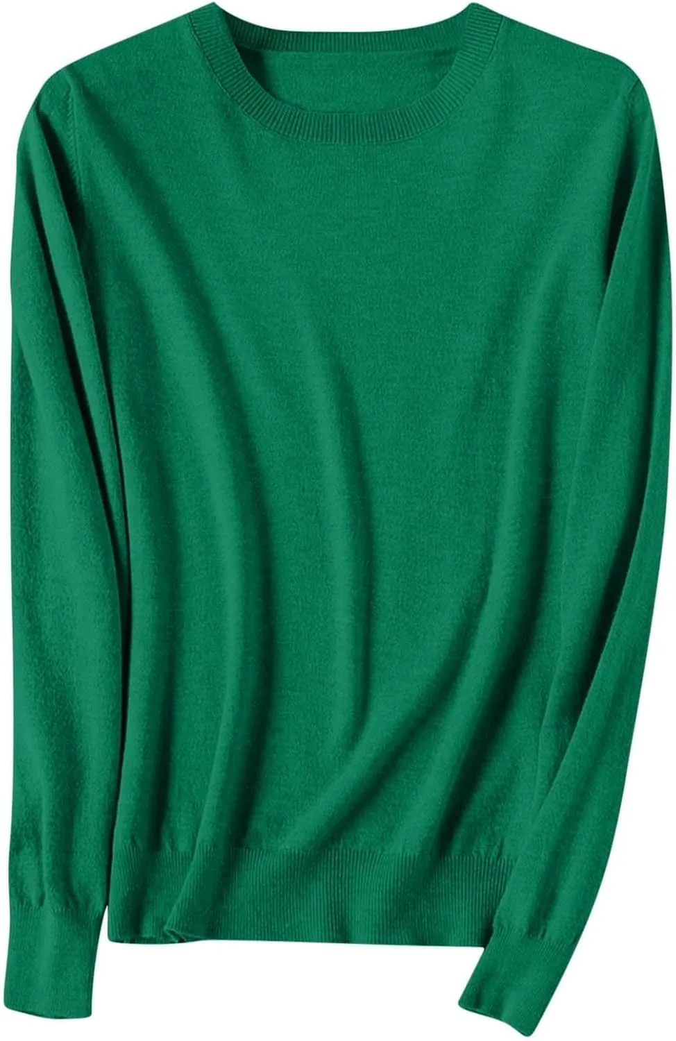 Cashmere Sweaters for Women Winter Long Sleeve Crewneck Pullover Sweater 2024 Fall Soft Basic Wool Knit Sweater