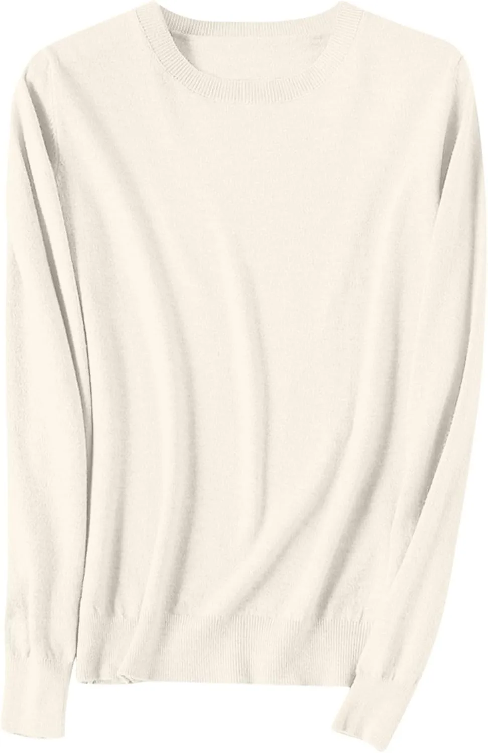 Cashmere Sweaters for Women Winter Long Sleeve Crewneck Pullover Sweater 2024 Fall Soft Basic Wool Knit Sweater