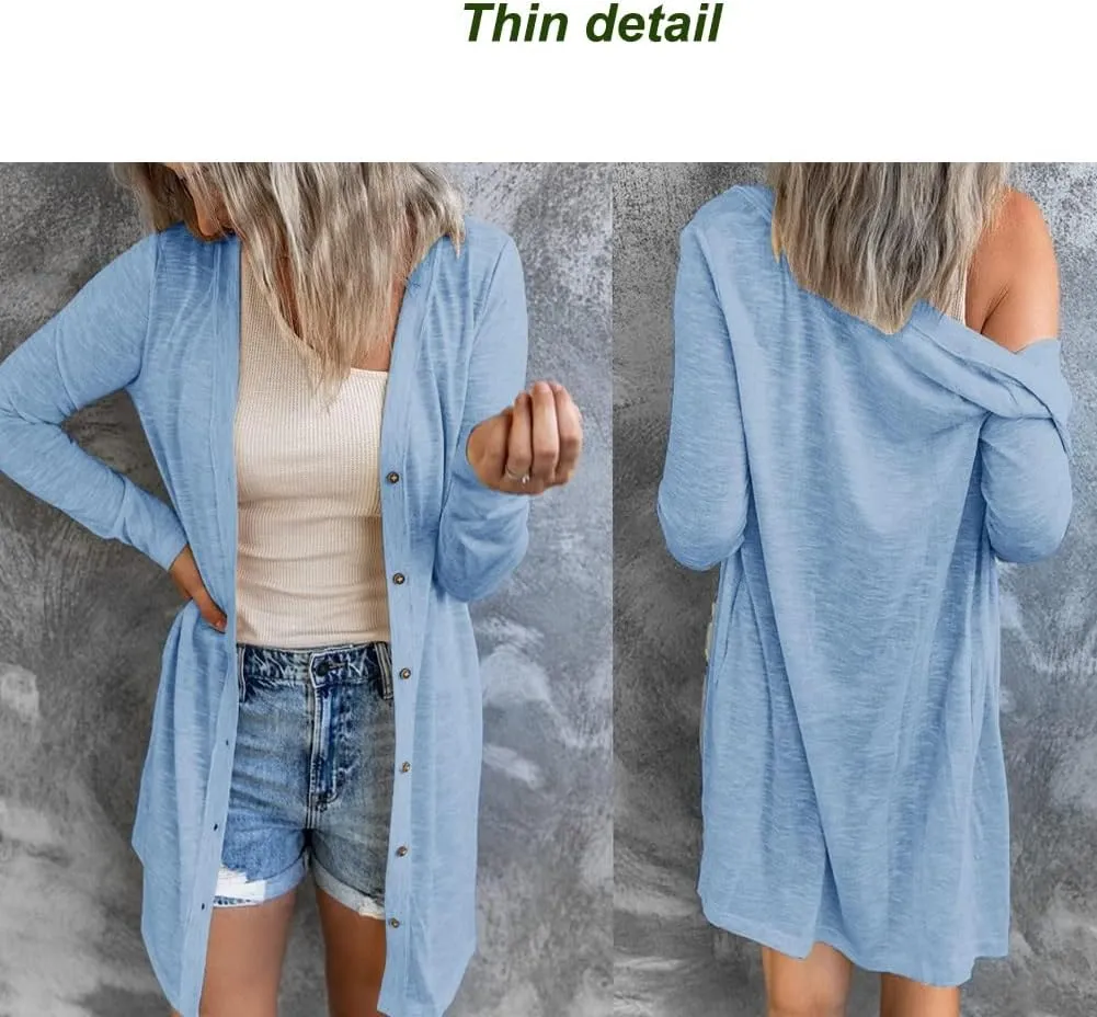 Cedar and Ash Single Breasted Hooded Jacket, Women Jackets Casual Long Sleeve Solid Color Trench Coat in the Fall and Spring