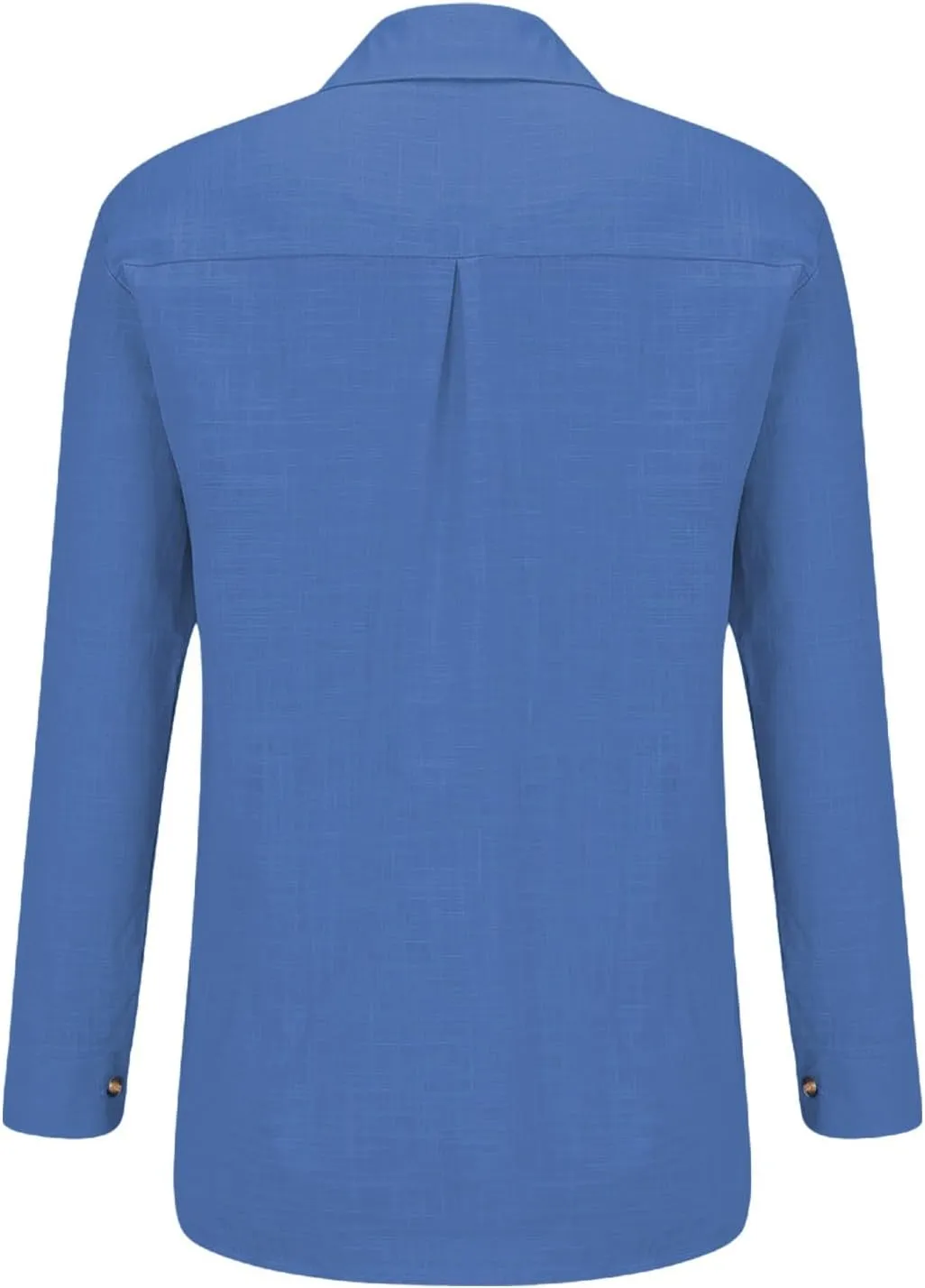 Cotton Linen Shirts for Women 2025 Lightweight Tops Summer Clothes Button Down Long Sleeve Pocket Beach Vacation