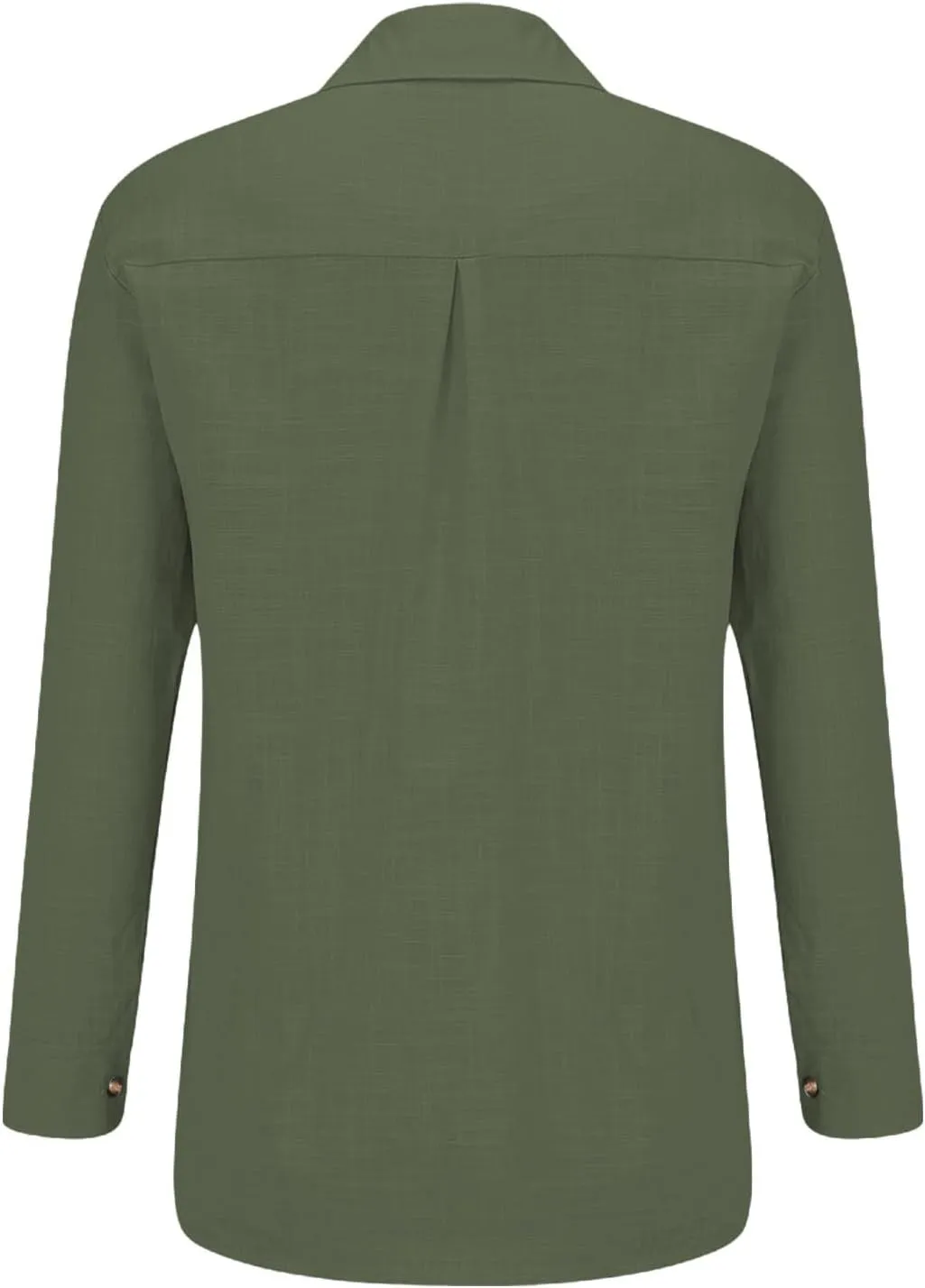 Cotton Linen Shirts for Women 2025 Lightweight Tops Summer Clothes Button Down Long Sleeve Pocket Beach Vacation