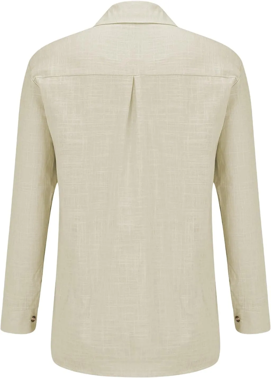 Cotton Linen Shirts for Women 2025 Lightweight Tops Summer Clothes Button Down Long Sleeve Pocket Beach Vacation
