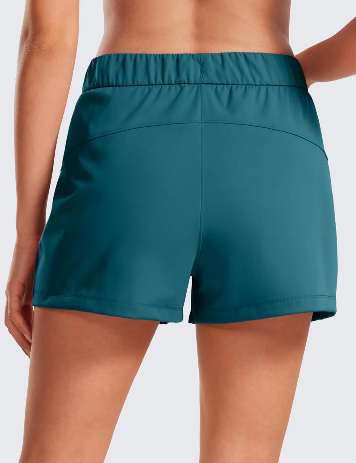 CRZ YOGA Stretch Shorts for Women Work Casual 2.5'' with Pockets for Athketic Workout Travel Hiking Golf