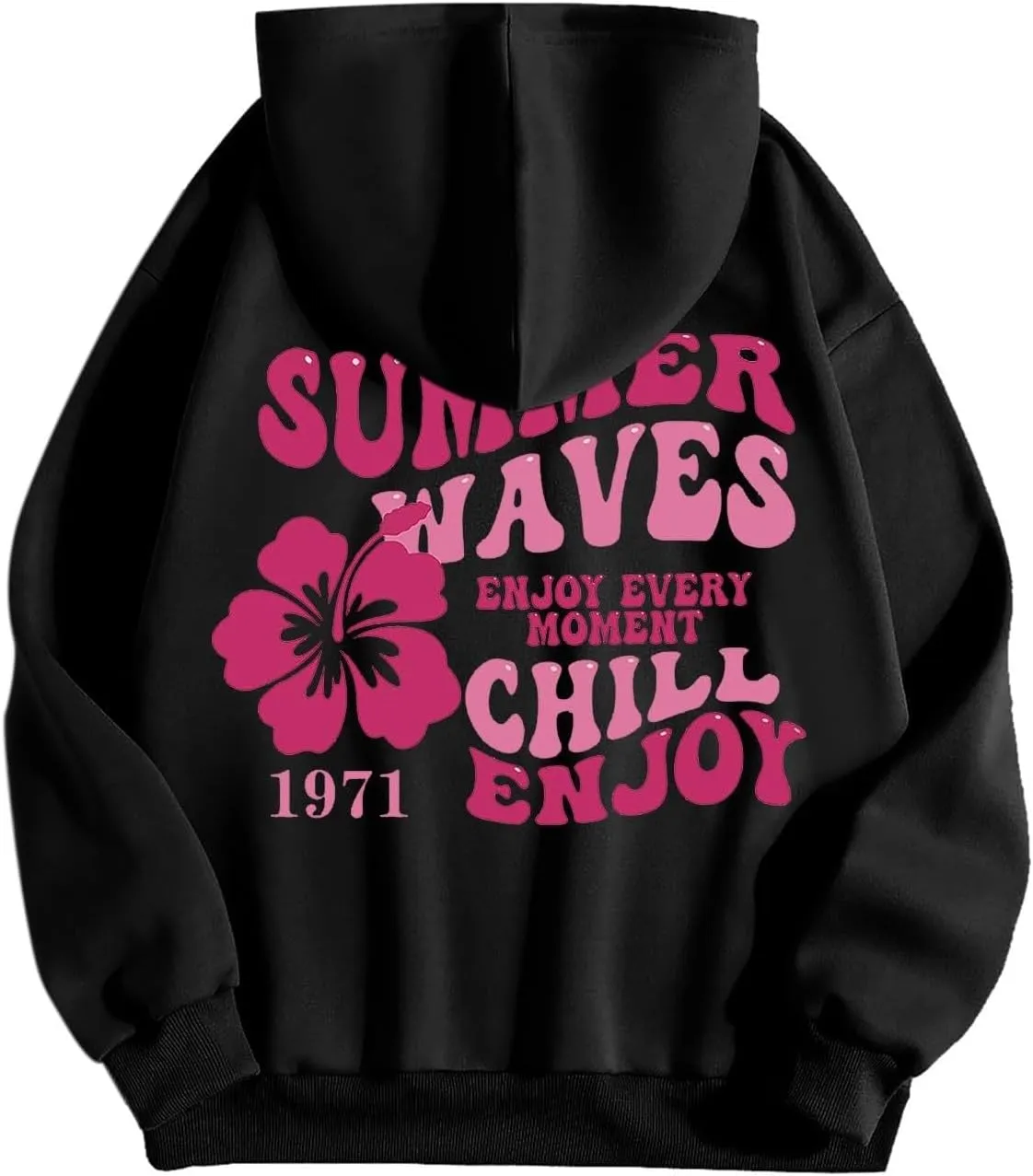 Cute Hoodie for Women 2024 Fall Winter Loose Fit Crew Neck Sweatshirts Long Sleeve Graphic Casual Outfit with Pockets