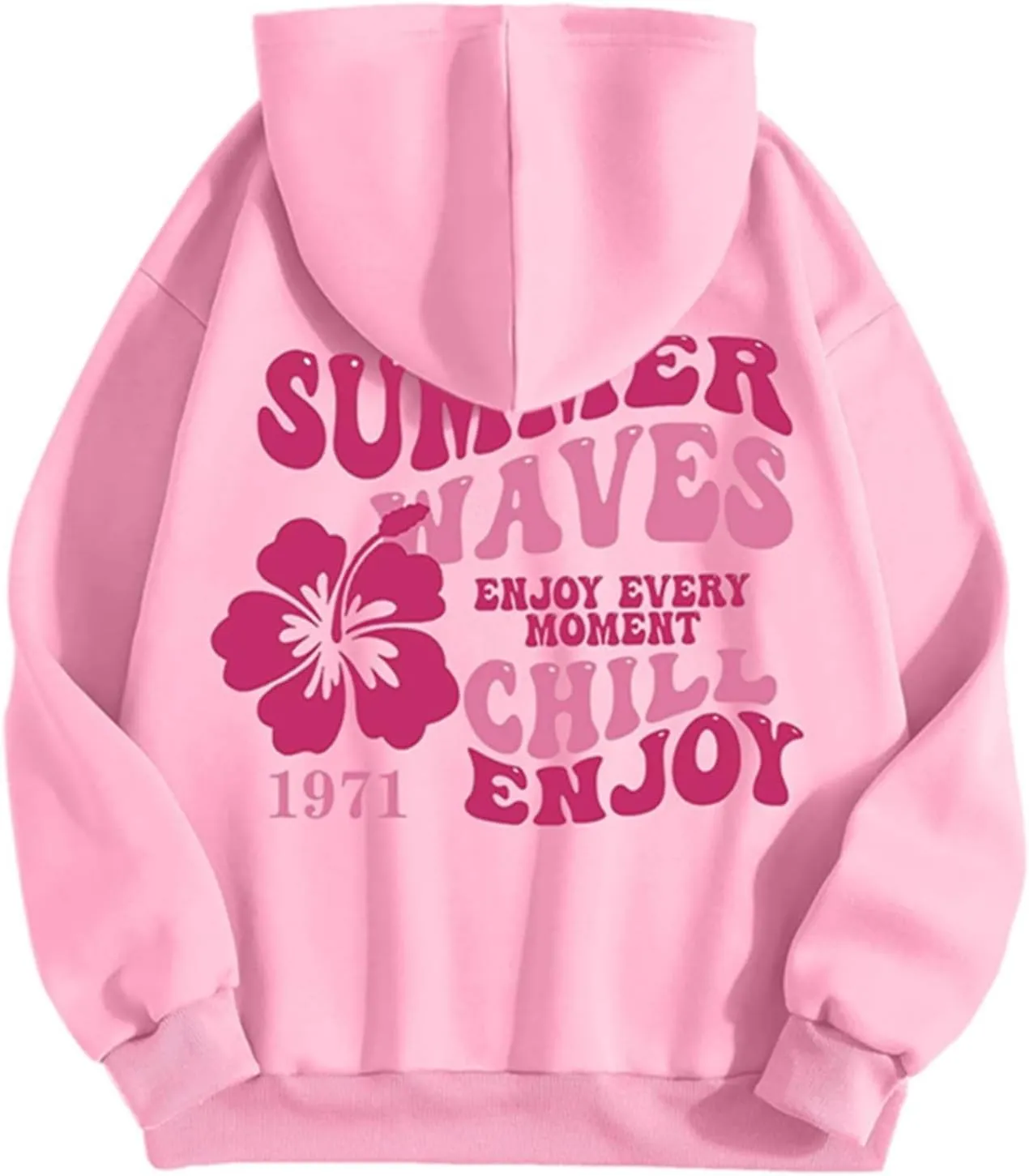 Cute Hoodie for Women 2024 Fall Winter Loose Fit Crew Neck Sweatshirts Long Sleeve Graphic Casual Outfit with Pockets