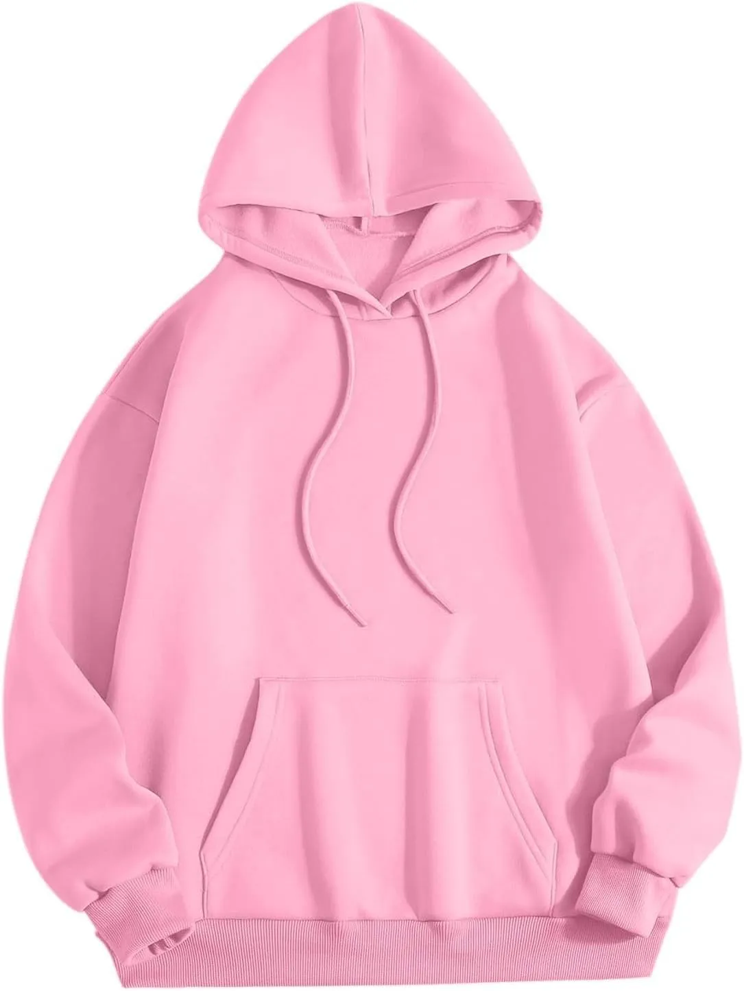 Cute Hoodie for Women 2024 Fall Winter Loose Fit Crew Neck Sweatshirts Long Sleeve Graphic Casual Outfit with Pockets