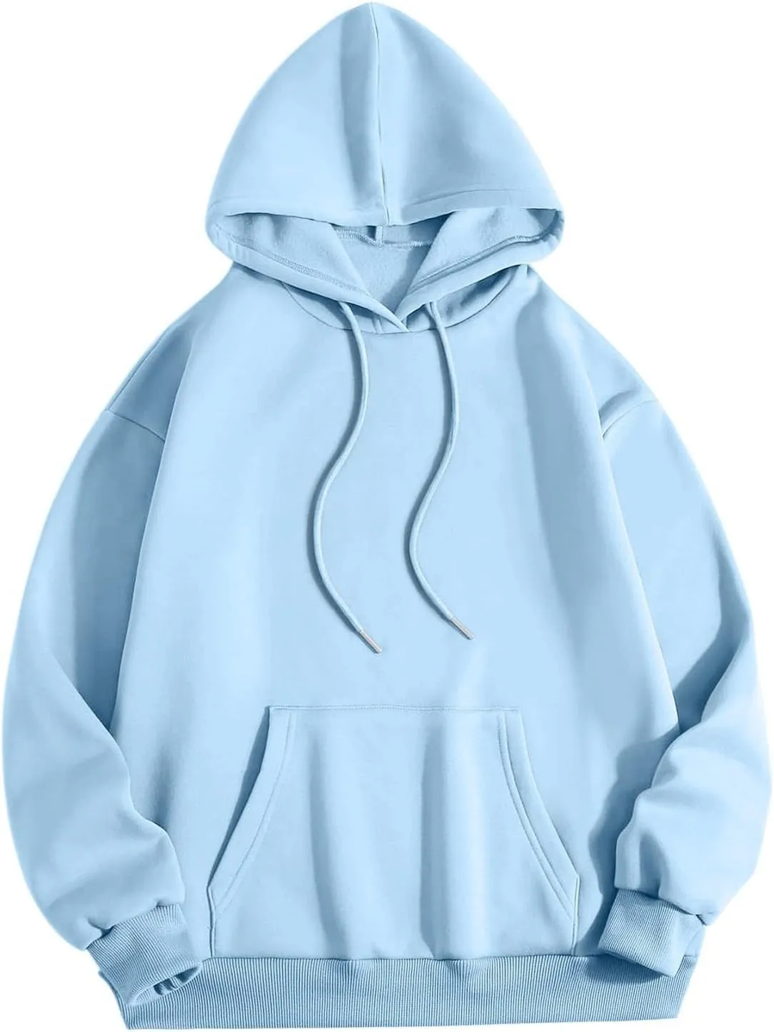 Cute Hoodie for Women 2024 Fall Winter Loose Fit Crew Neck Sweatshirts Long Sleeve Graphic Casual Outfit with Pockets