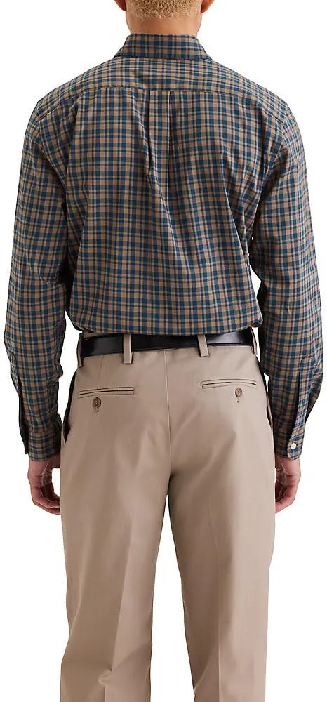 Dockers Men's Classic Fit Long Sleeve Signature Comfort Flex Shirt (Standard and Big & Tall)