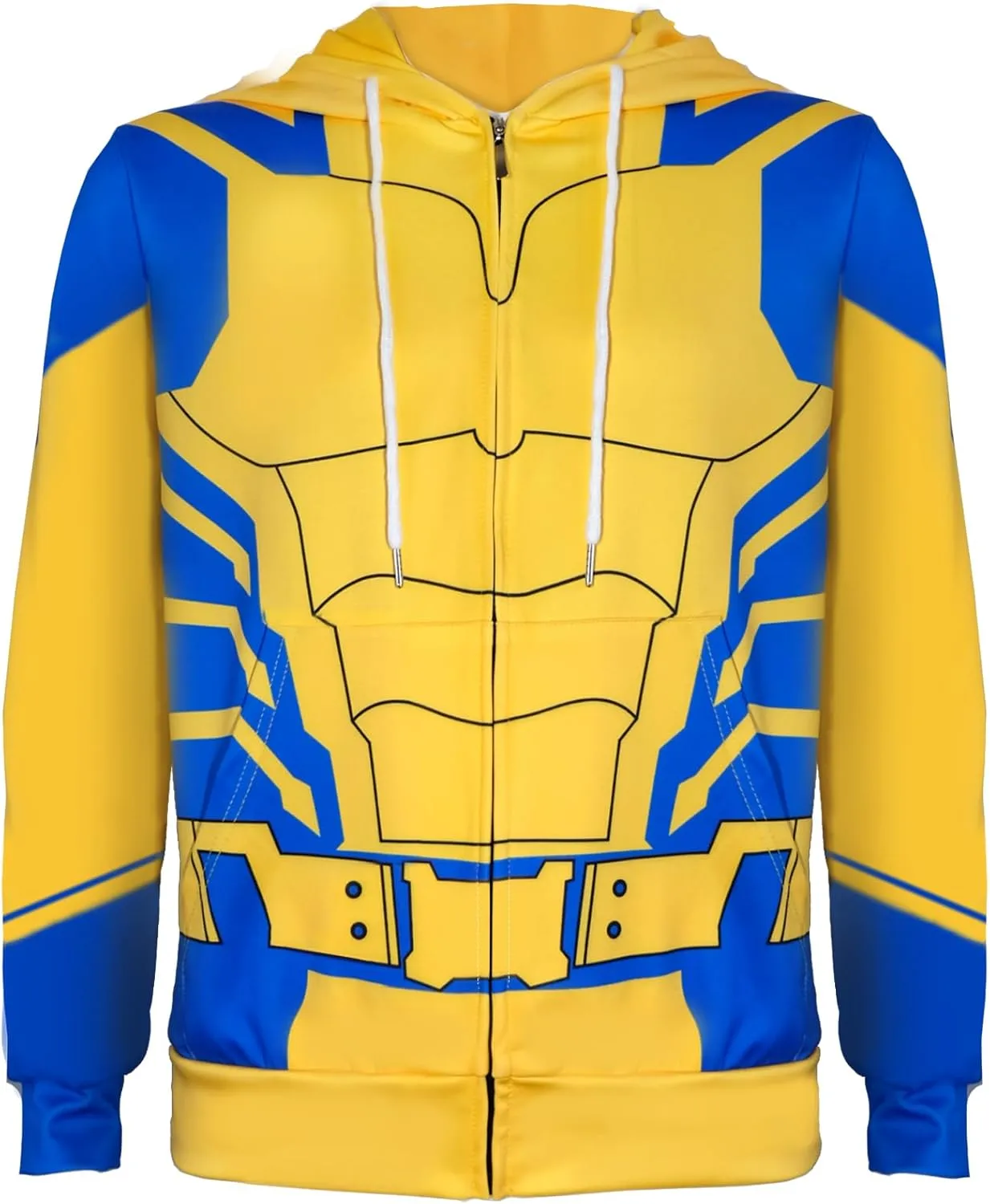 FINASKASU Cosplay Costume Hoodie Men - Zip Up Hoodie for Men