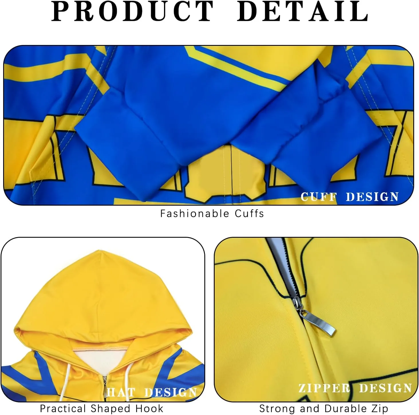 FINASKASU Cosplay Costume Hoodie Men - Zip Up Hoodie for Men