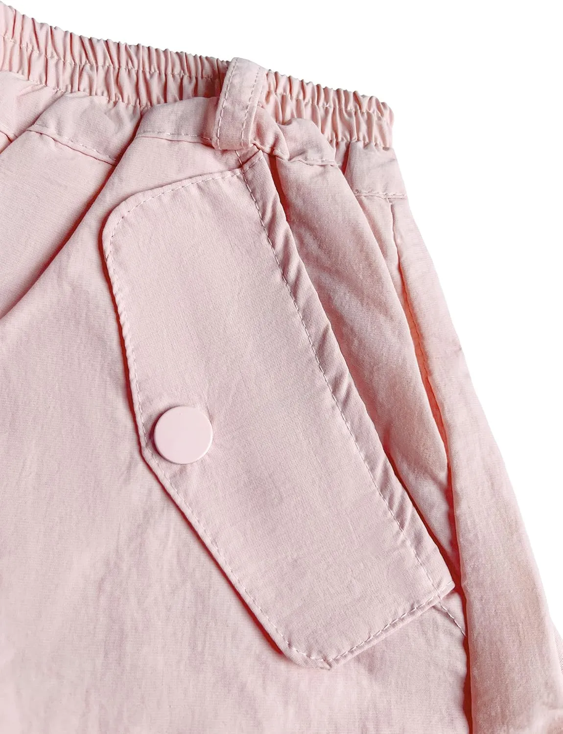Girls Cargo Jogger Pants Parachute Y2K Trousers for Girls Quick-Dry 6-14Years