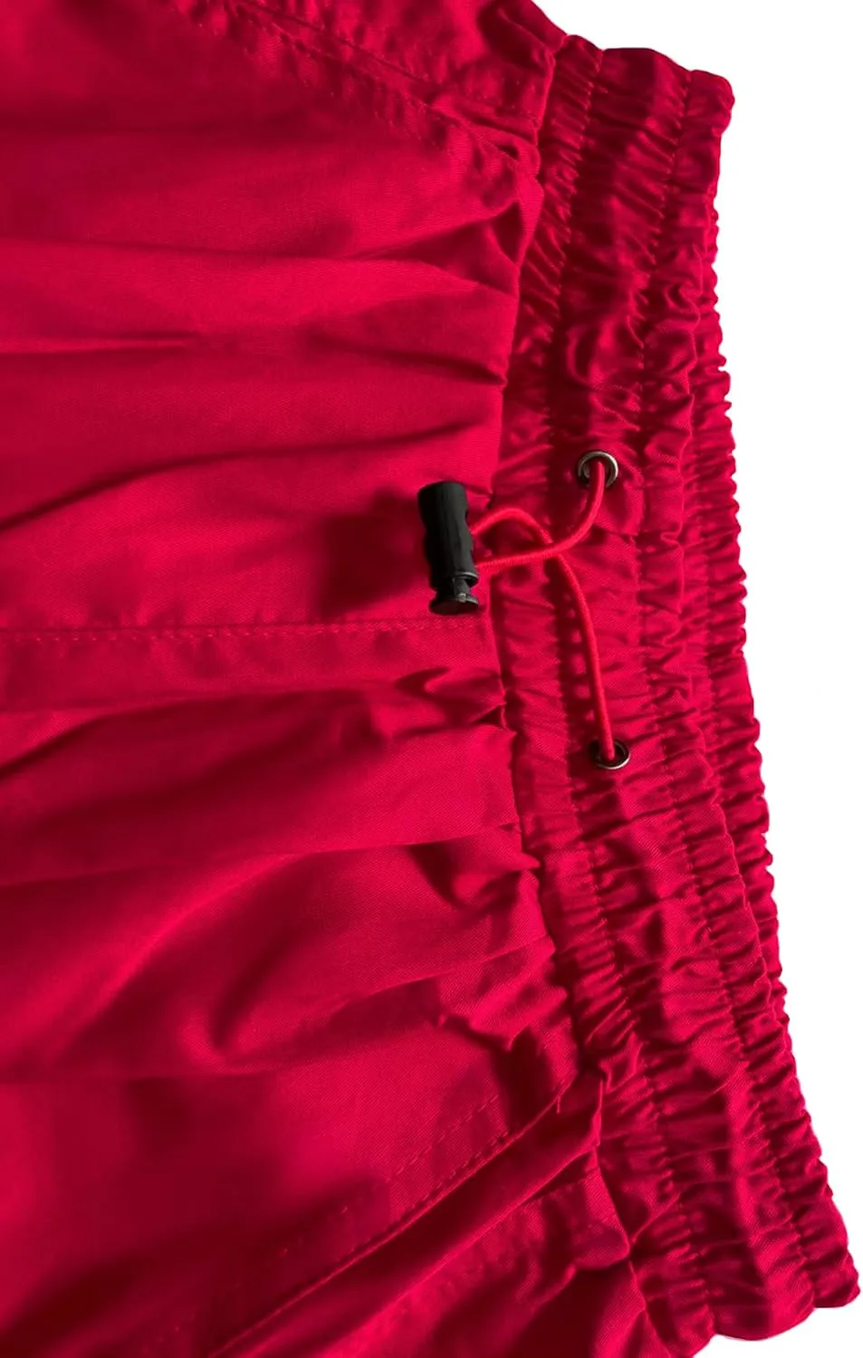 Girls Cargo Pants Elastic Waist Drawstring with Pockets Pants, 6-14 Years