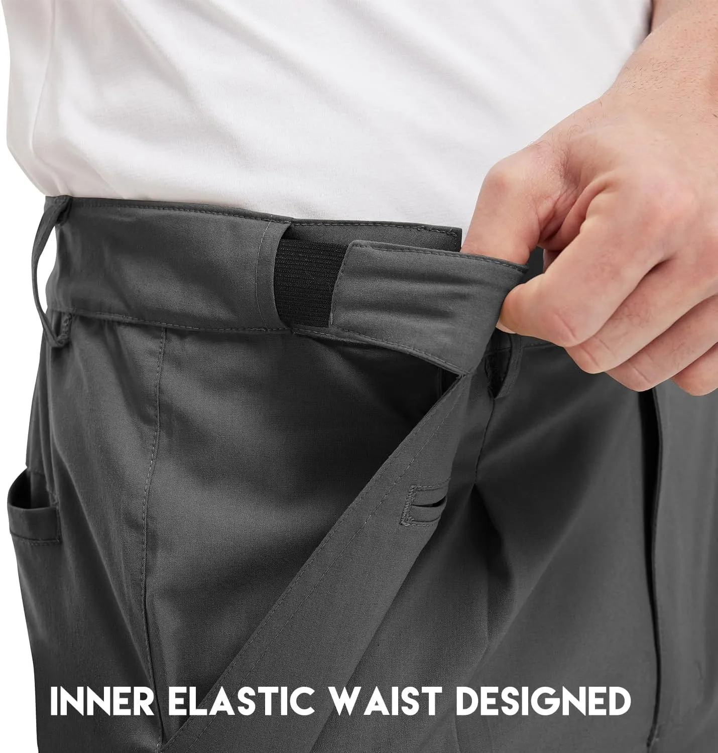 Gopune Men's Lightweight Golf Pants Classic Fit Quick Dry Casual Work Dress Pants
