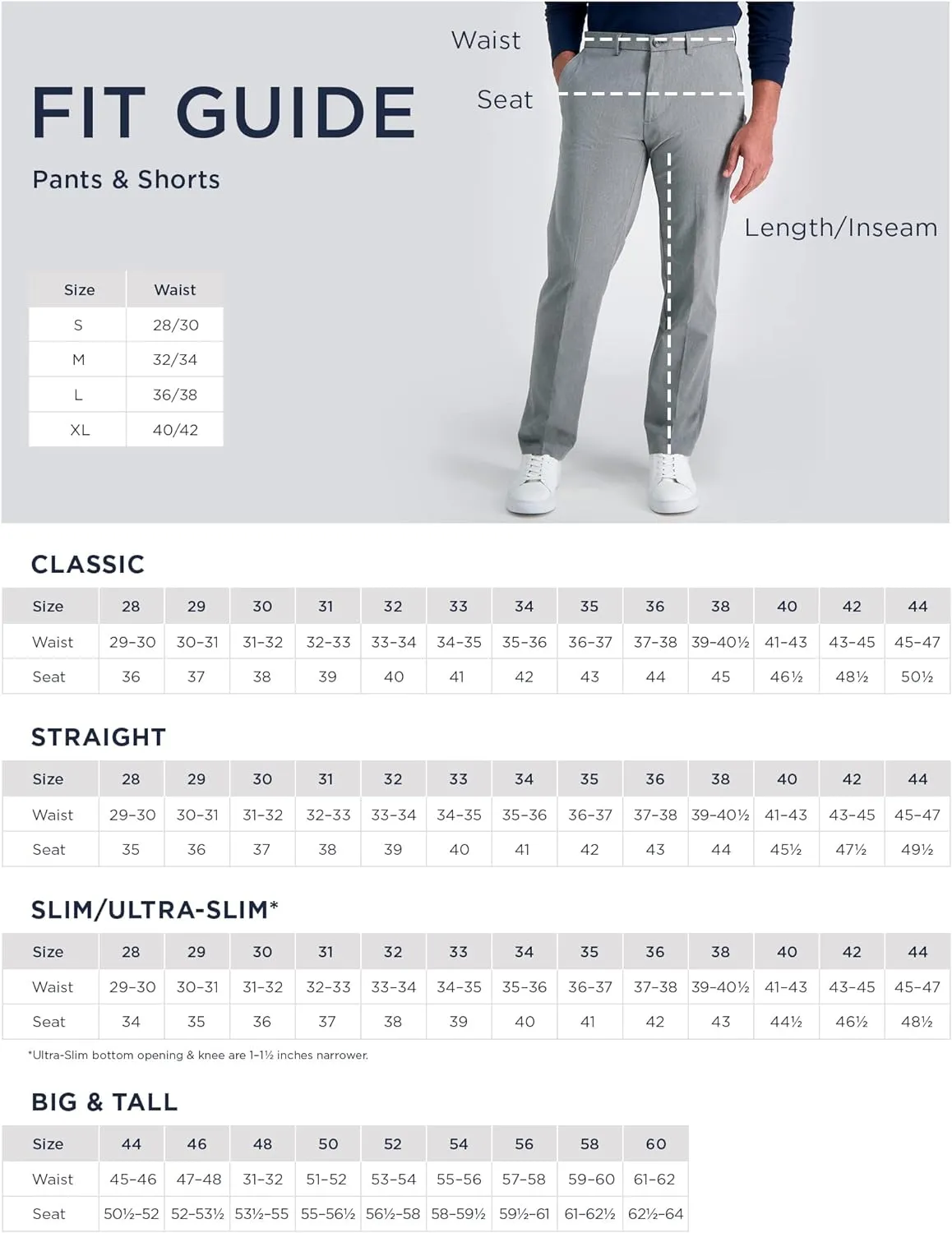 Haggar Men's Cool 18 Classic Fit Pleat Front Hidden Expandable Waistband Pant