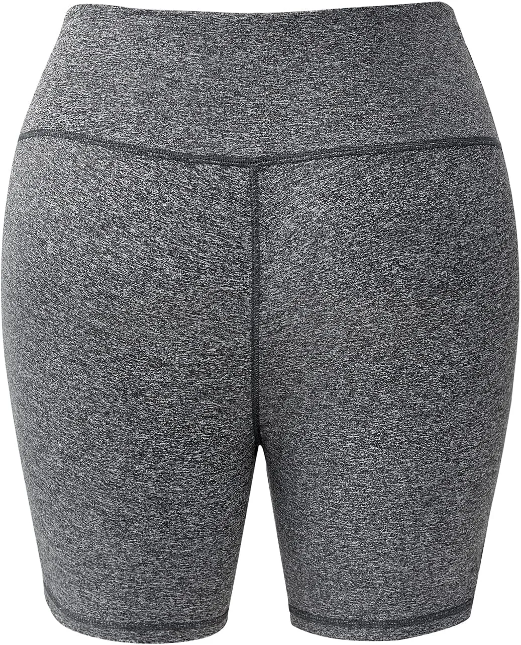 Honwenle Women's Plus Size Yoga Shorts High Waist Biker Workout Athletic Running Tummy Control Stretch Shorts with Pockets