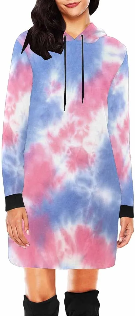 Hoodie Dress For Women Abstract Diagonal Marble Long Sleeve Dress For Women Lightweight Hoodie Dress Fall Sweatshirts
