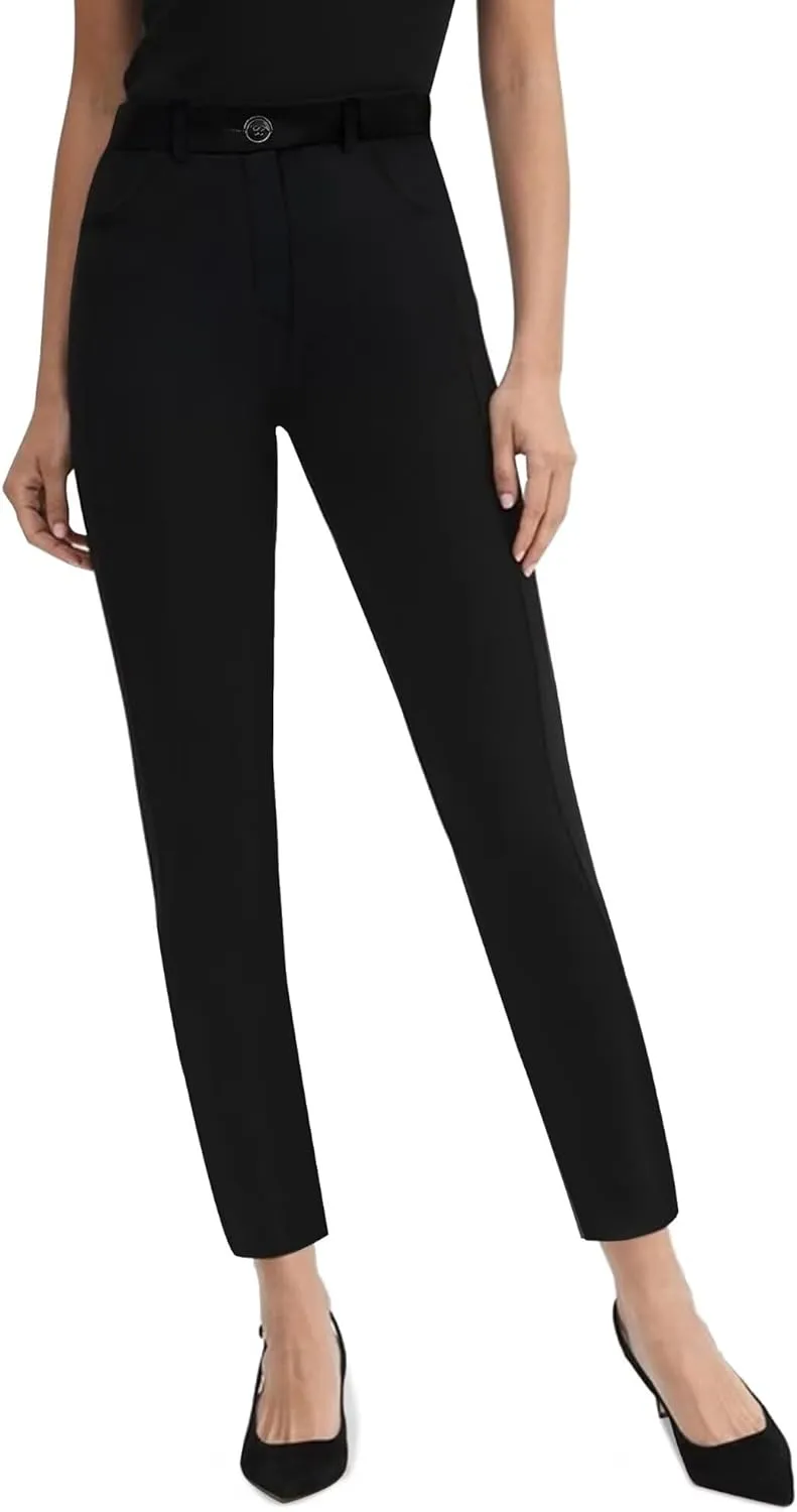 Houmous Work Pants Women Dress Skinny Leg Slacks 27"/29" Stretch Casual with Pockets Business Office Slim Trousers