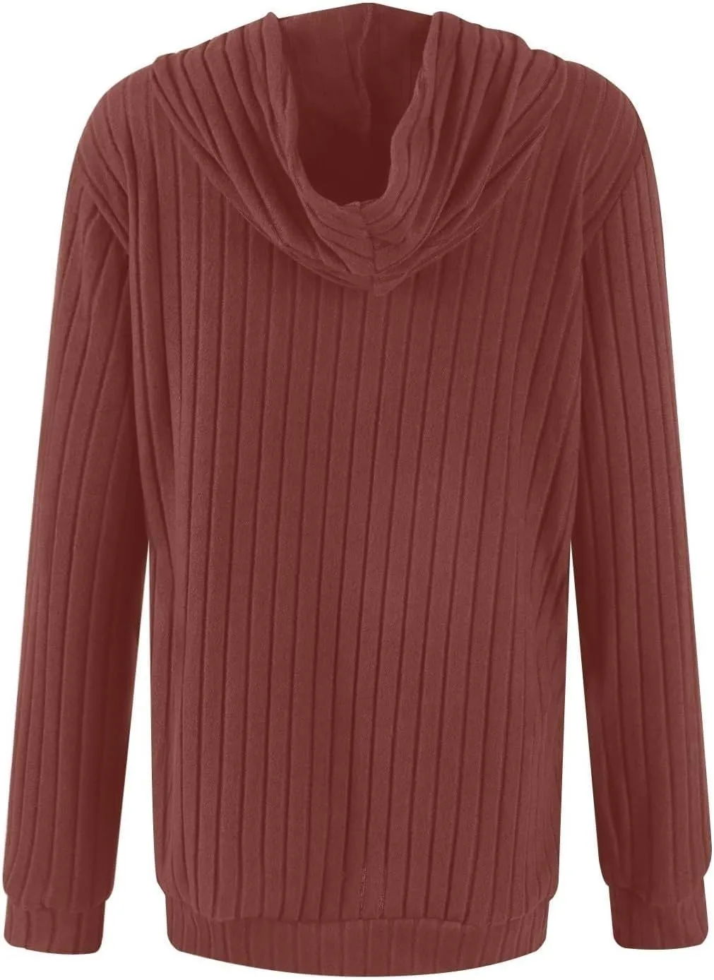 HXHYQKP Hooded Sweater Women Long Sleeve Shirts Casual Pullover Sweatshirts Knitted Sweaters Loose Tunic Tops with Pockets
