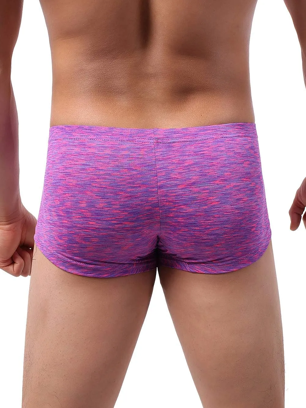 IKINGSKY Men's Pouch Boxer Briefs Stretch Shorts Underwear Colorful Bulge Trunk Underpanties