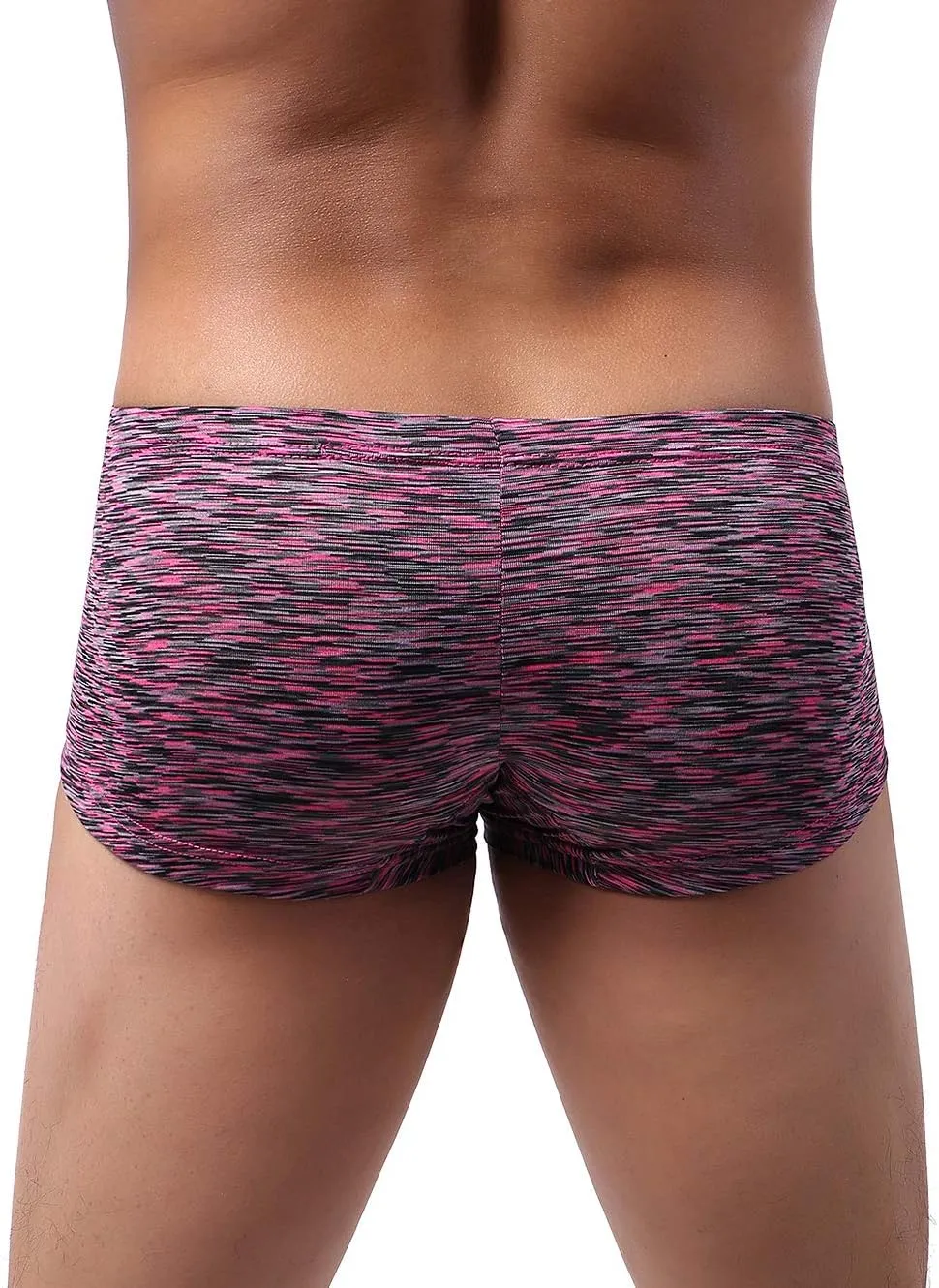 IKINGSKY Men's Pouch Boxer Briefs Stretch Shorts Underwear Colorful Bulge Trunk Underpanties