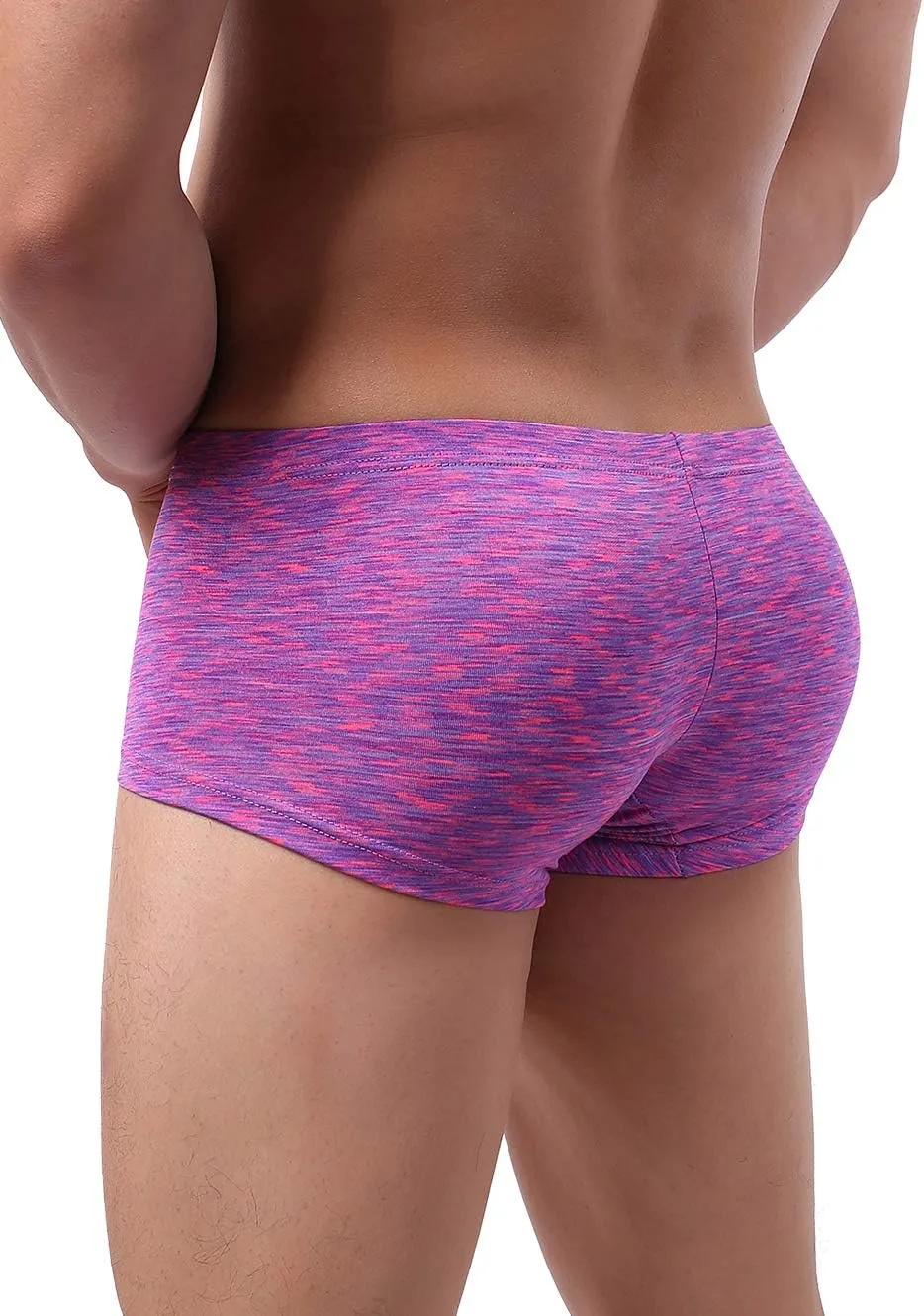 IKINGSKY Men's Pouch Boxer Briefs Stretch Shorts Underwear Colorful Bulge Trunk Underpanties