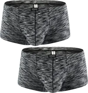 IKINGSKY Men's Pouch Boxer Briefs Stretch Shorts Underwear Colorful Bulge Trunk Underpanties