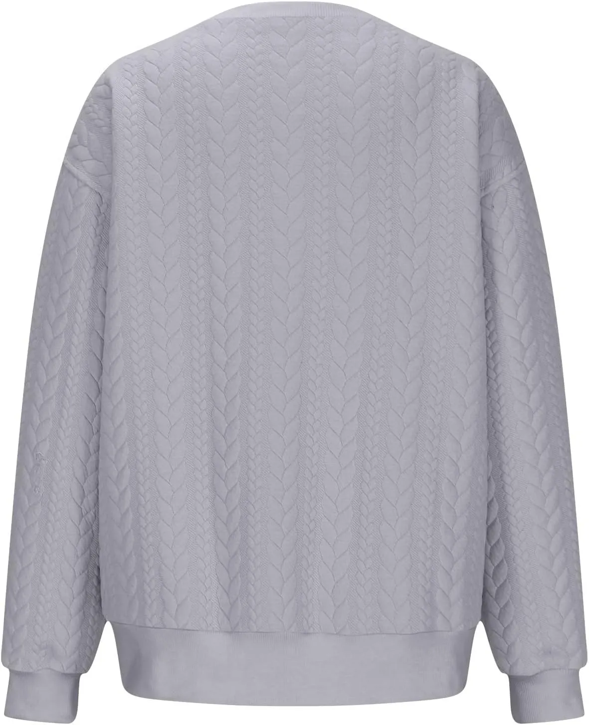 JOAU Oversized Sweatshirts for Women Casual Long Sleeve Round Neck Pullover Textured Tops 2024 Fall Winter Fashion Clothes