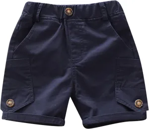 Kids Toddler Boys Stretch Shorts Boys Cotton Solid Color Bottoms Cargo Shorts Joggers Boys Basketball Shorts