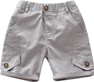 Kids Toddler Boys Stretch Shorts Boys Cotton Solid Color Bottoms Cargo Shorts Joggers Boys Basketball Shorts