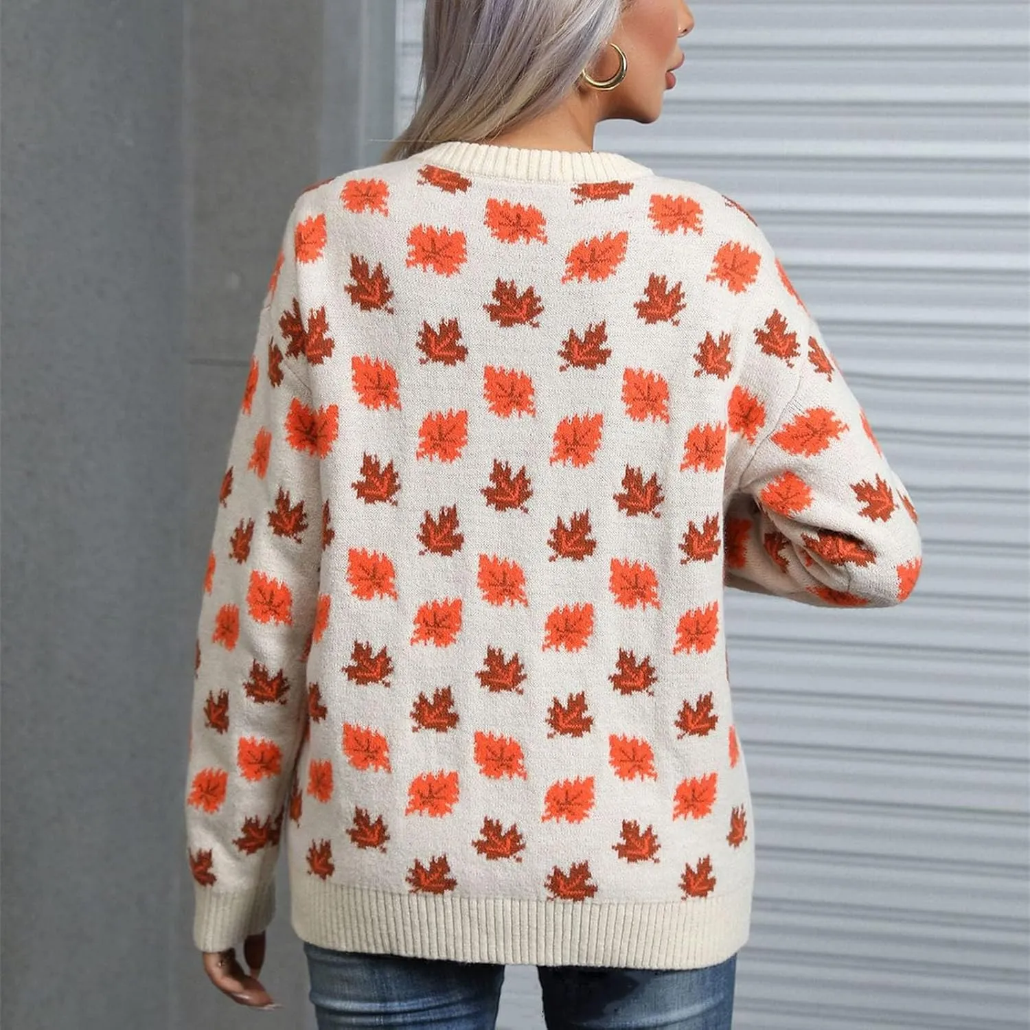 Lastesso Sweaters for Women Cute Chunky Knit Sweater Casual Crewneck Long Sleeve Fall Winter Fashion Vacation Clothes